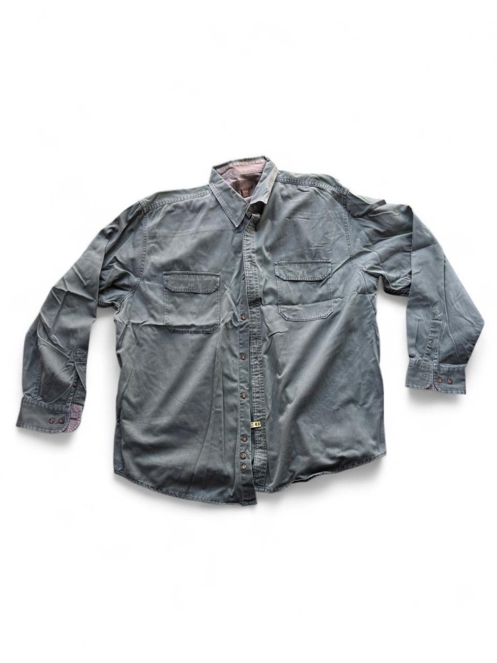 ✨Faded Glory dark green cotton button up shirt size XL✨